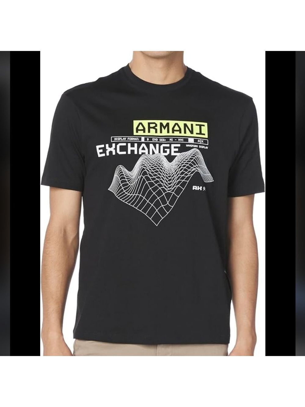 Armani Exchange Black Graphic T-Shirt New Medium Size